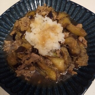 なすと豚肉のみぞれ煮